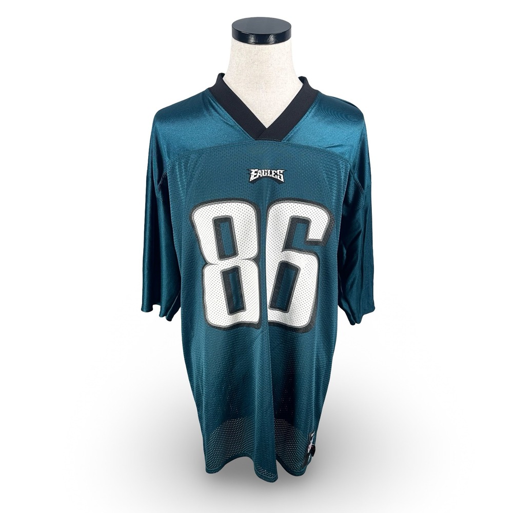 Vintage Reebok NFL Philadelphia Eagles Reggie Brown 86 Jersey Mens XL Green